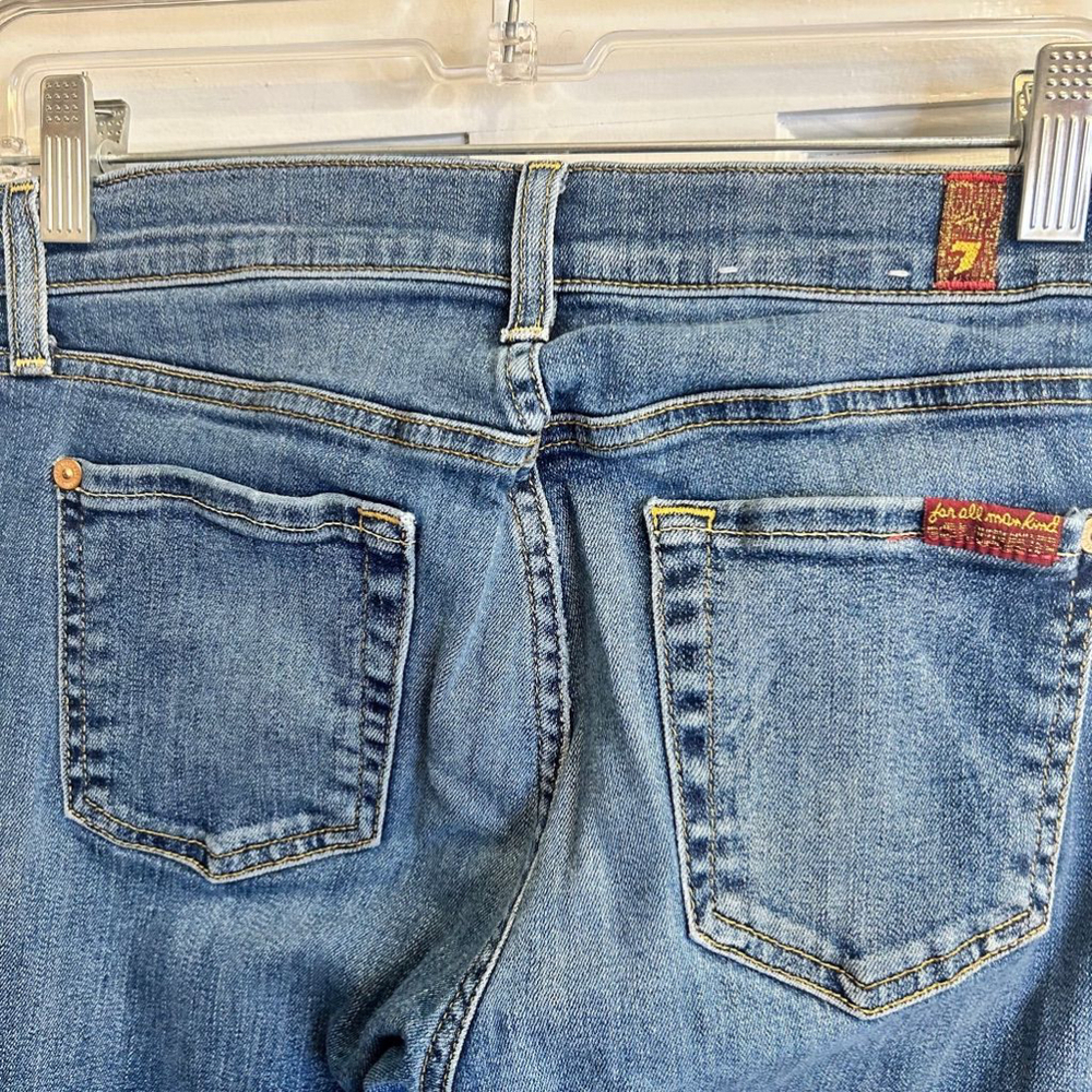 Women's 7 For All Mankind The Skinny Jeans - Size 26 Blue - Picture 9 of 11